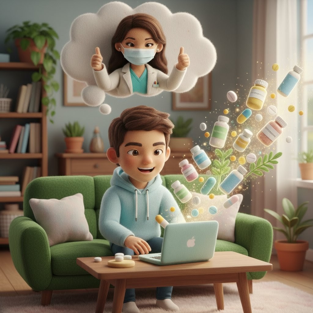 Patient portal showing magic link login and inventory hold notification